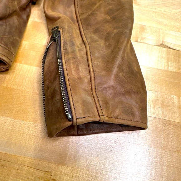 Schott Men’s Leather Jacket Large - Picture 10 of 12